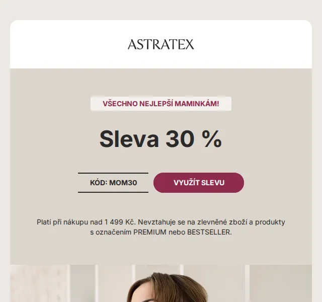 30% sleva na podprsenky Lady Grace - Astratex.cz