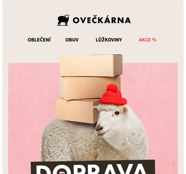 Ovečkárna: Doprava zdarma nad 999 Kč – červen 2026 | Nuslet.cz