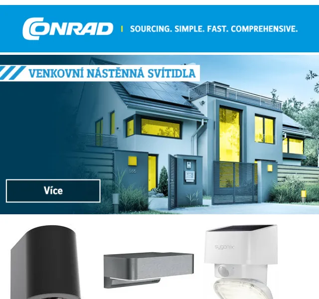 Conrad Electronic: Stropní svítidla a noční lampičky – červenec 2026 | Nuslet.cz