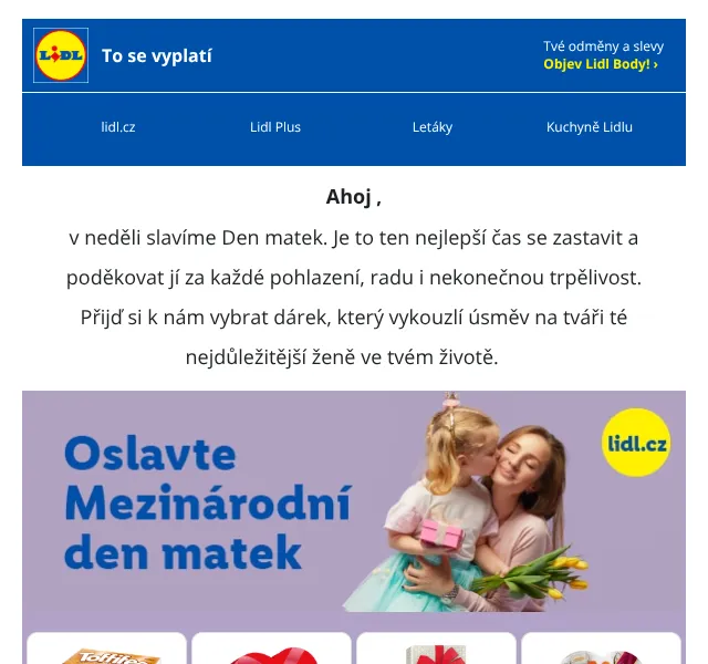 Lidl: sleva 30 % na dámskou módu + Den matek – květen 2026