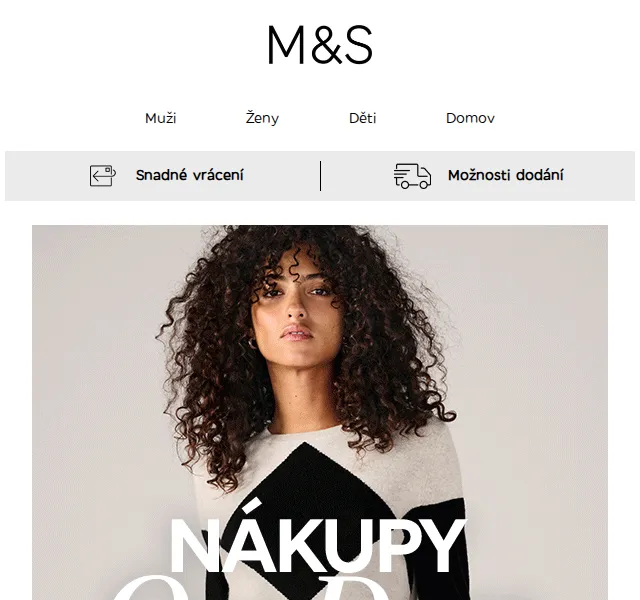 Marks and Spencer: Sleva 20 % na módu a bydlení – červen 2026 | Nuslet.cz