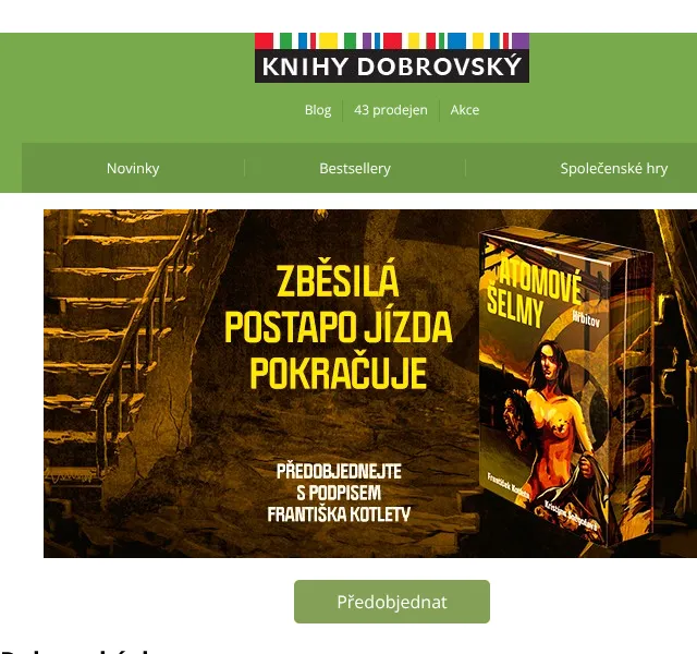KnihyDobrovsky.cz: Atomové šelmy, Caraval – květen 2026