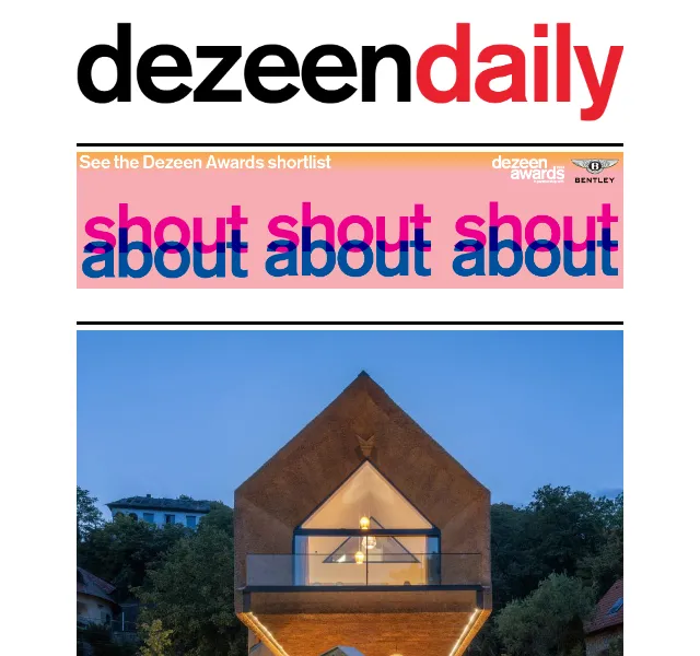 Dezeen Daily: Nejnovější design a architektura – červen 2026 | Nuslet.cz