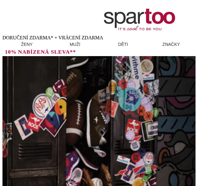 Spartoo: 10% sleva na Kangaroos – červenec 2026 | Nuslet.cz