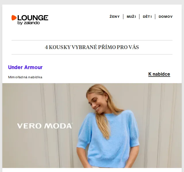 Lounge by Zalando: Under Armour a Vero Moda až 80 % – červenec 2026 | Nuslet.cz