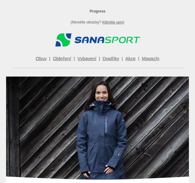 Sanasport: -15 % na vše od Progress – červen 2026 | Nuslet.cz