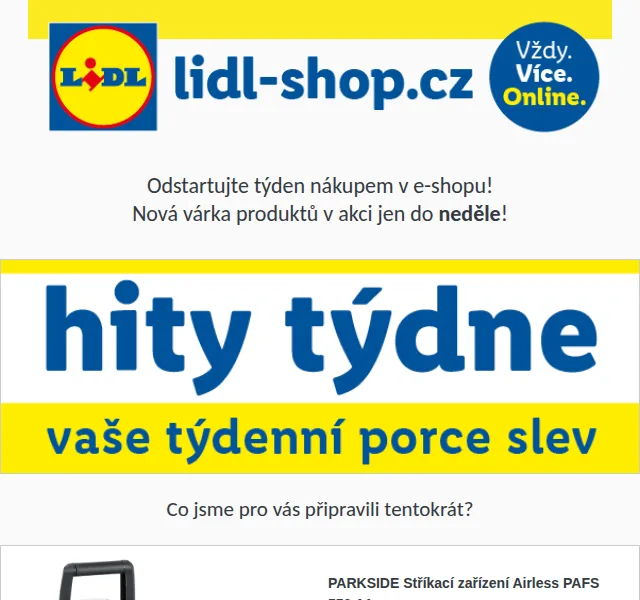 Lidl: Hity týdne – slevy až 40 % – červen 2026 | Nuslet.cz