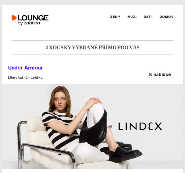 Lounge by Zalando: Under Armour, Lindex & bugatti – červenec 2026 | Nuslet.cz