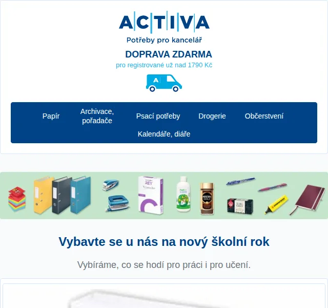 obchod.activa.cz: 15% sleva na školní potřeby – červen 2026 | Nuslet.cz