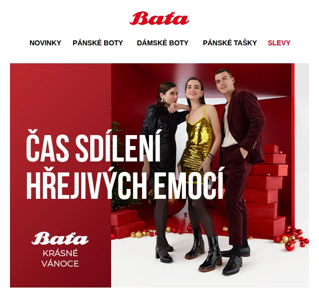 Baťa: Laskavé a vlídné Vánoce – červenec 2026 | Nuslet.cz
