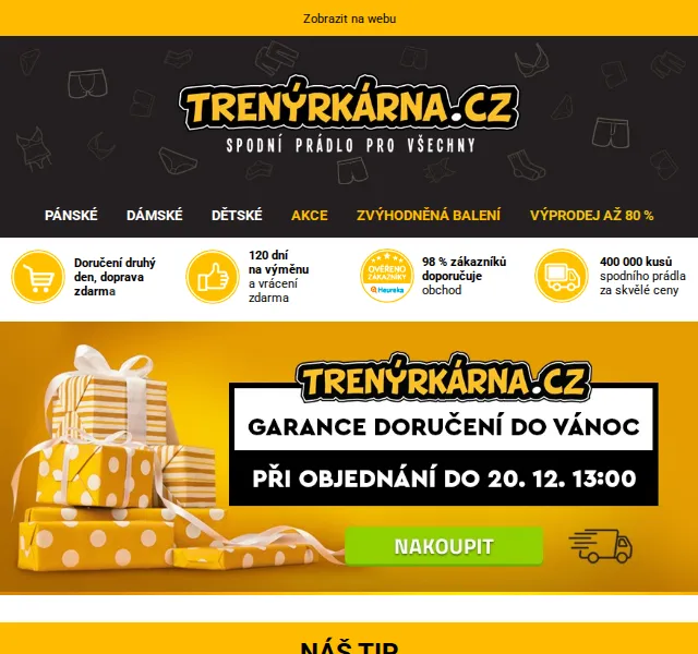 Lukáš z Trenýrkárna.cz: Pánské boxerky Calvin Klein se slevou 30 % – červenec 2026 | Nuslet.cz