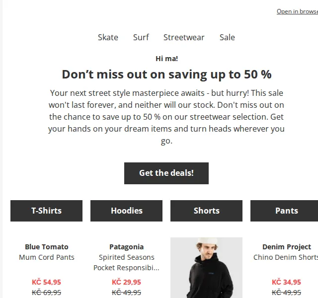 BLUE TOMATO: Slevy až 50 % na streetwear – červenec 2026 | Nuslet.cz