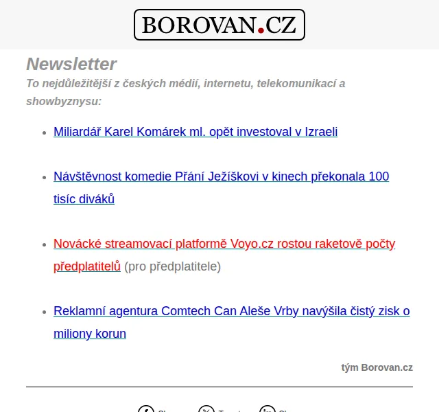 Aleš Borovan: Novinky z byznysu a kultury – červen 2026 | Nuslet.cz