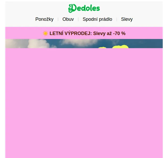 Dedoles.cz: Letní výprodej až -70 % – červen 2026 | Nuslet.cz