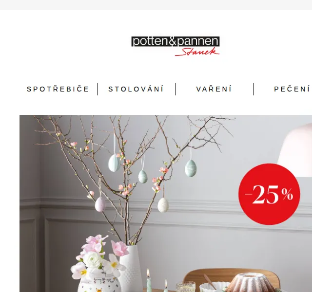 Potten & Pannen - Staněk: Porcelán Villeroy & Boch, Rosenthal sleva 25 % | Nuslet.cz