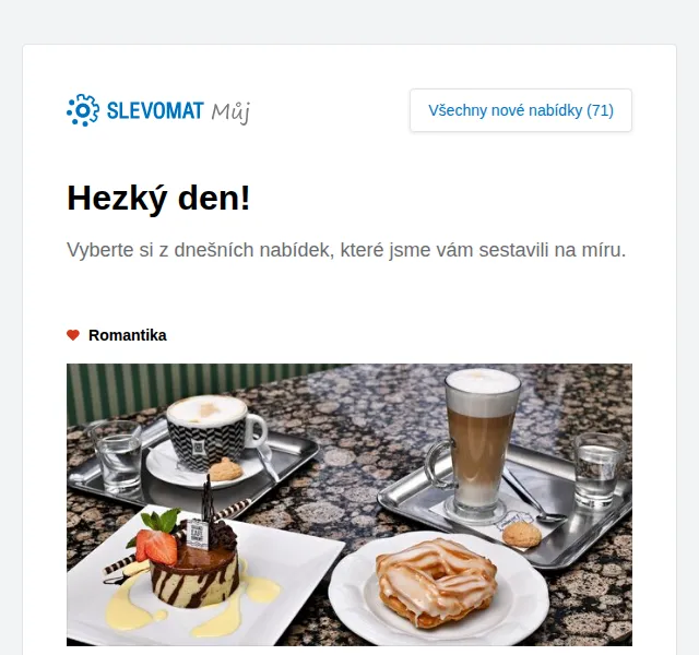 Slevomat: Káva s dortem v Grand Cafe Orient od 179 Kč – červen 2026 | Nuslet.cz
