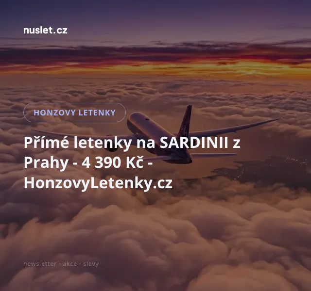 Honzovy letenky: Letenky na Sardinii 4 390 Kč – květen 2026