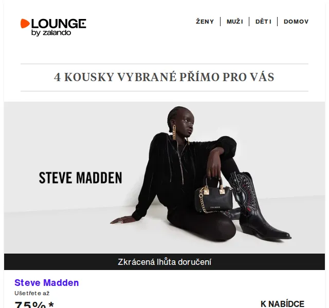 Lounge by Zalando: Steve Madden, Esprit, Reebok se slevou až 75 % – červenec 2026 | Nuslet.cz