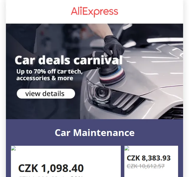 AliExpress: Slevy až 70 % na autodoplňky – červen 2026 | Nuslet.cz