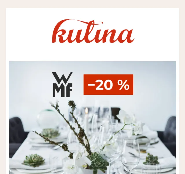 KULINA.cz: Sleva 20 % na WMF – červenec 2026 | Nuslet.cz