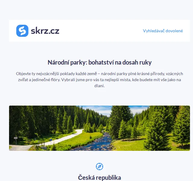 Vánoce na Skrz: národní parky ČR a Slovenska – červen 2026 | Nuslet.cz