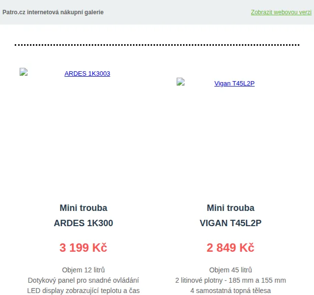 Patro.cz: Mini trouby – červen 2026 | Nuslet.cz