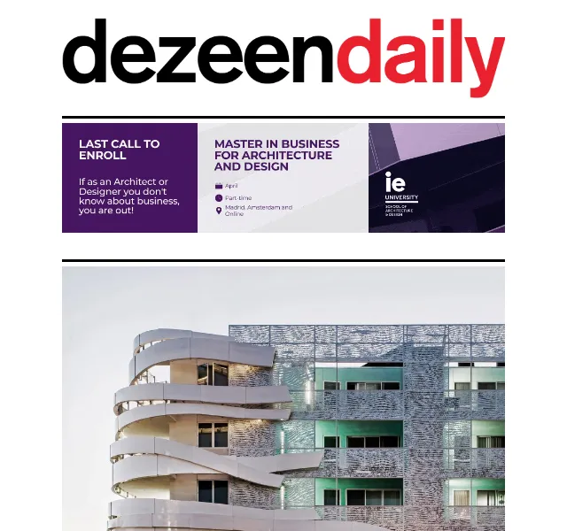 Dezeen Daily: Nová kolekce designu a architektury – červenec 2026 | Nuslet.cz