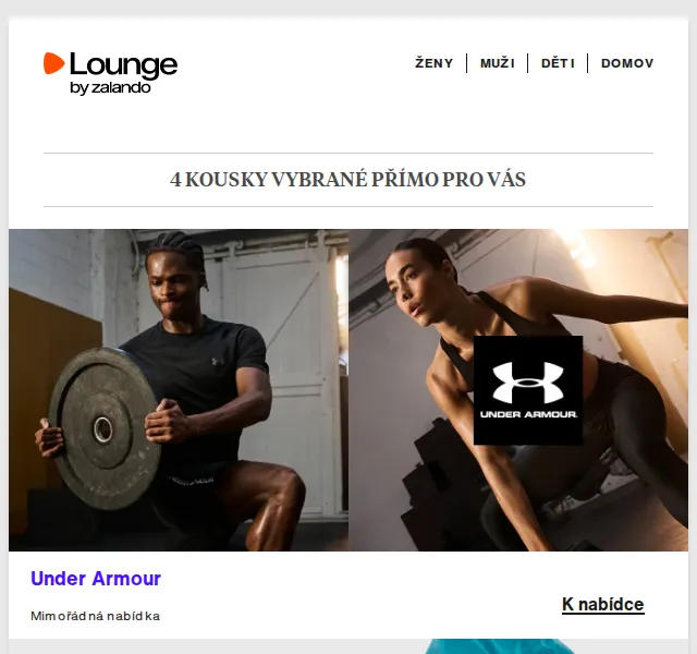 Lounge by Zalando: Under Armour, Diesel a Pier One – slevy až 80 % – červenec 2026 | Nuslet.cz