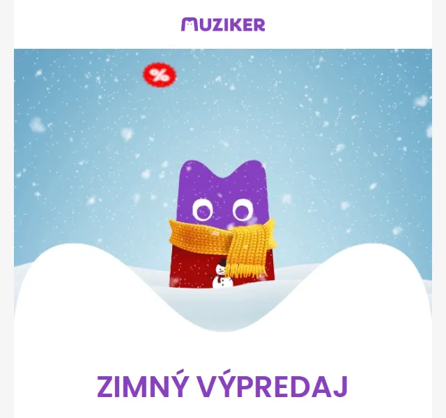 Muziker: Zimní výprodej s extra slevou 30 % – červenec 2026 | Nuslet.cz