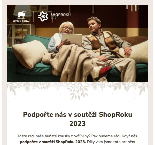 Ovečkárna: Podpořte nás v soutěži ShopRoku 2023 – červenec 2026 | Nuslet.cz