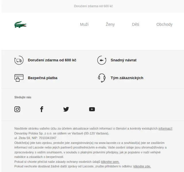 LACOSTE: Nová limitovaná edice LACOSTE x MINECRAFT – červen 2026 | Nuslet.cz