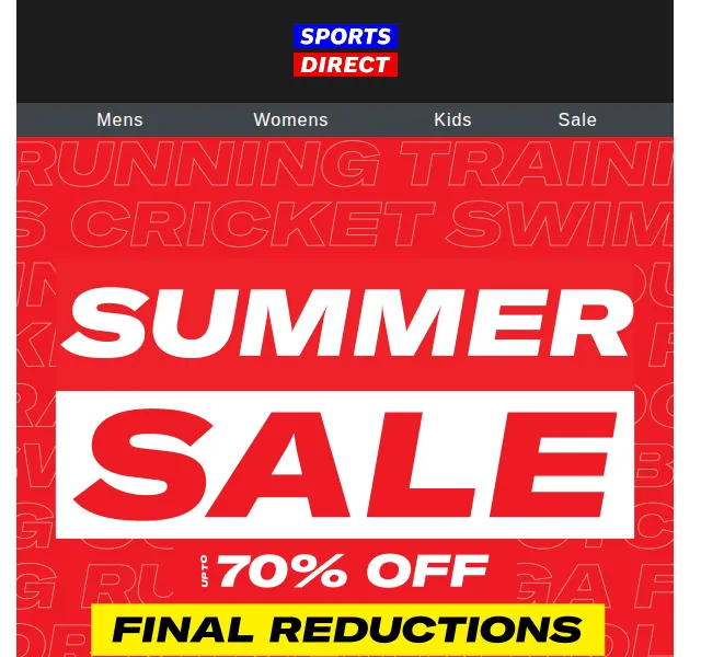 Sportsdirect.com: zboží pod £25 – červenec 2026 | Nuslet.cz
