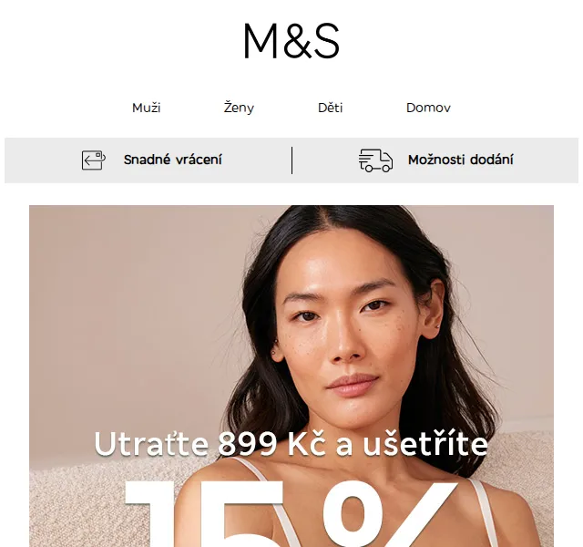 Marks and Spencer: 15% sleva na podprsenky – červen 2026 | Nuslet.cz