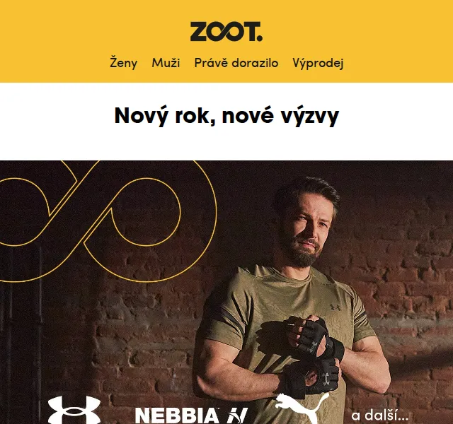 ZOOT: TOP sportovní značky Under Armour, NEBBIA – únor 2026 | Nuslet.cz