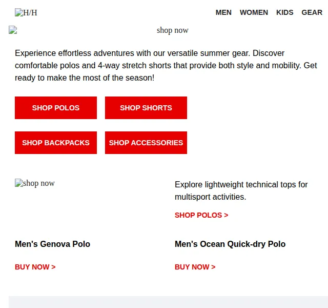 Helly Hansen: letní polos, šortky a batohy – červenec 2026 | Nuslet.cz