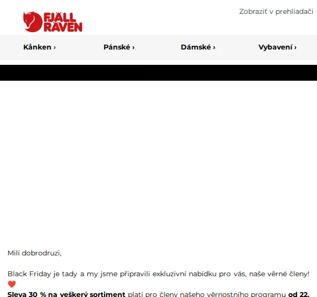 Fjallraven-shop: Black Friday 30% na vše – listopad 2024 | Nuslet.cz