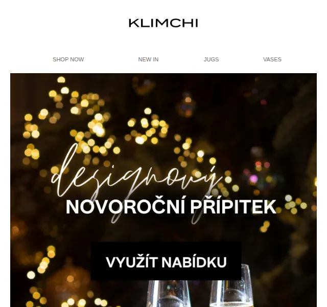 KLIMCHI: Skleničky na šampaňské se slevou – červen 2026 | Nuslet.cz