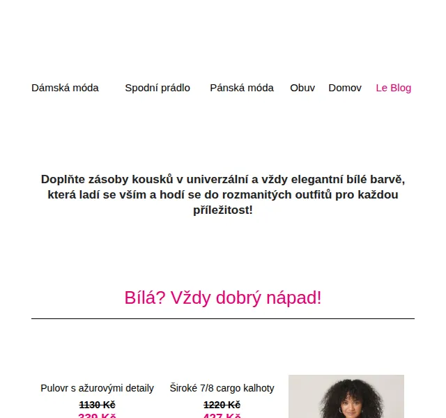 Blancheporte: Svatomartinská bílá se slevou až 70 % – červenec 2026 | Nuslet.cz