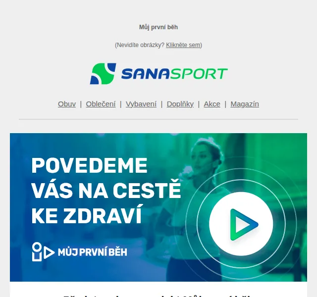 Sanasport: Můj první běh – bezplatný videokurz pro začátečníky – červen 2026 | Nuslet.cz