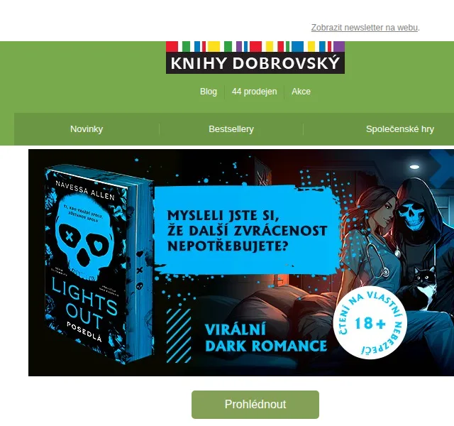 KnihyDobrovsky.cz: Lights Out a Spalující rivalita – červenec 2026 | Nuslet.cz