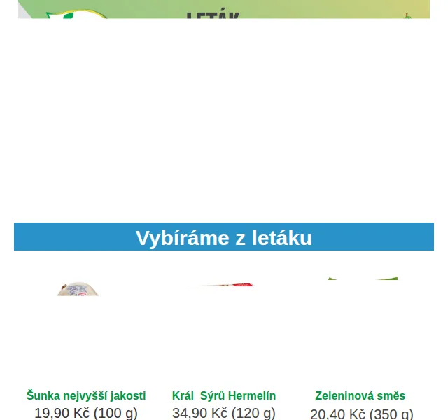 Váš HRUŠKA tým: Šunka 19,90 Kč, slevy až 40 % – červenec 2026 | Nuslet.cz