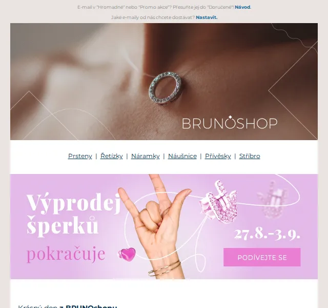 BRUNOshop.cz: Výprodej šperků – září 2024 | Nuslet.cz