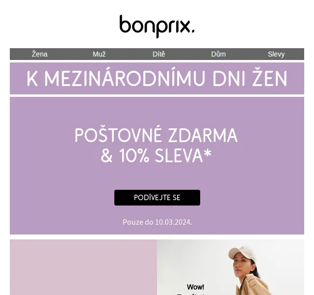 bonprix: 10% sleva a poštovné zdarma – červenec 2026 | Nuslet.cz