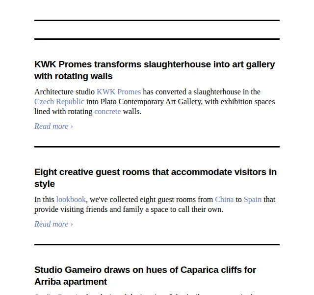 Dezeen Daily: Slavnostní proměna jatek v galerii – červenec 2026 | Nuslet.cz