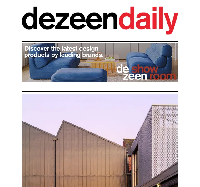 Dezeen Daily: novinky z architektury – červen 2026 | Nuslet.cz