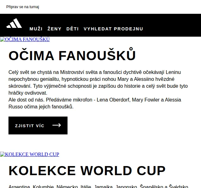 Adidas: Kolekce FIFA Women's World Cup – červenec 2026 | Nuslet.cz