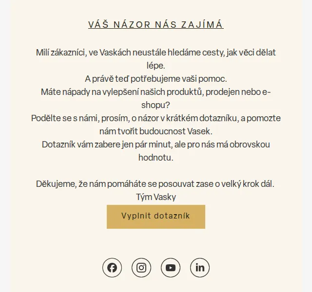 Vasky: Pomozte posunout značku dál – červenec 2026 | Nuslet.cz