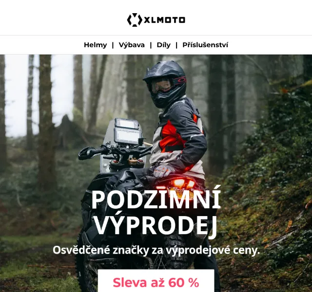 24MX: Podzimní výprodej – slevy na helmy a oblečení