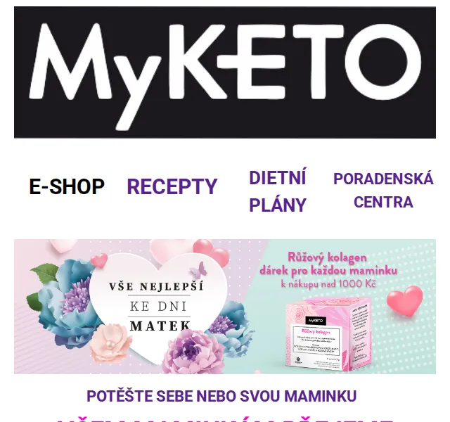 MyKETO: Kolagen zdarma ke každé objednávce nad 1000 Kč – červen 2026 | Nuslet.cz