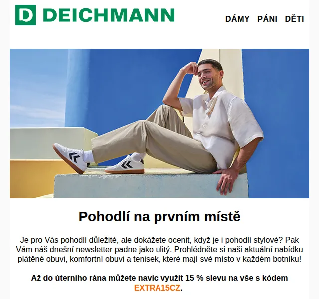 DEICHMANN: 15% sleva na vše – červenec 2026 | Nuslet.cz